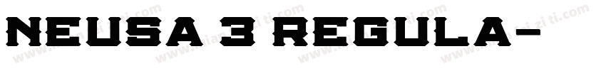 Neusa 3 Regula字体转换